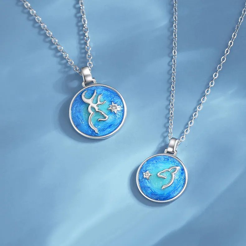 Matching Disc Friendship Necklaces Set