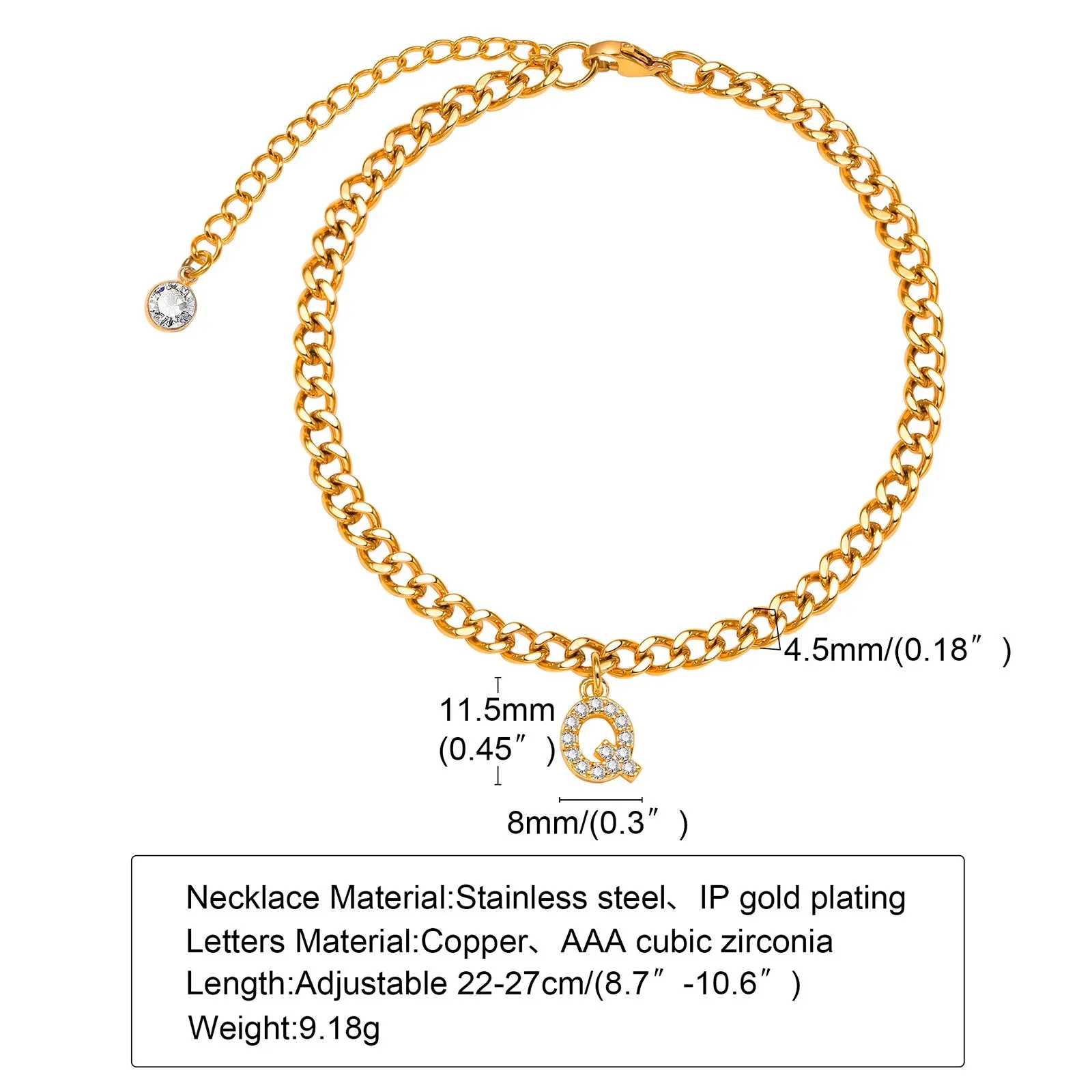 Men's Anklet,Men's Alphabet Ankle Bracele