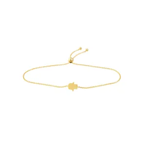 Mini Hamsa Hand Bolo Bracelet