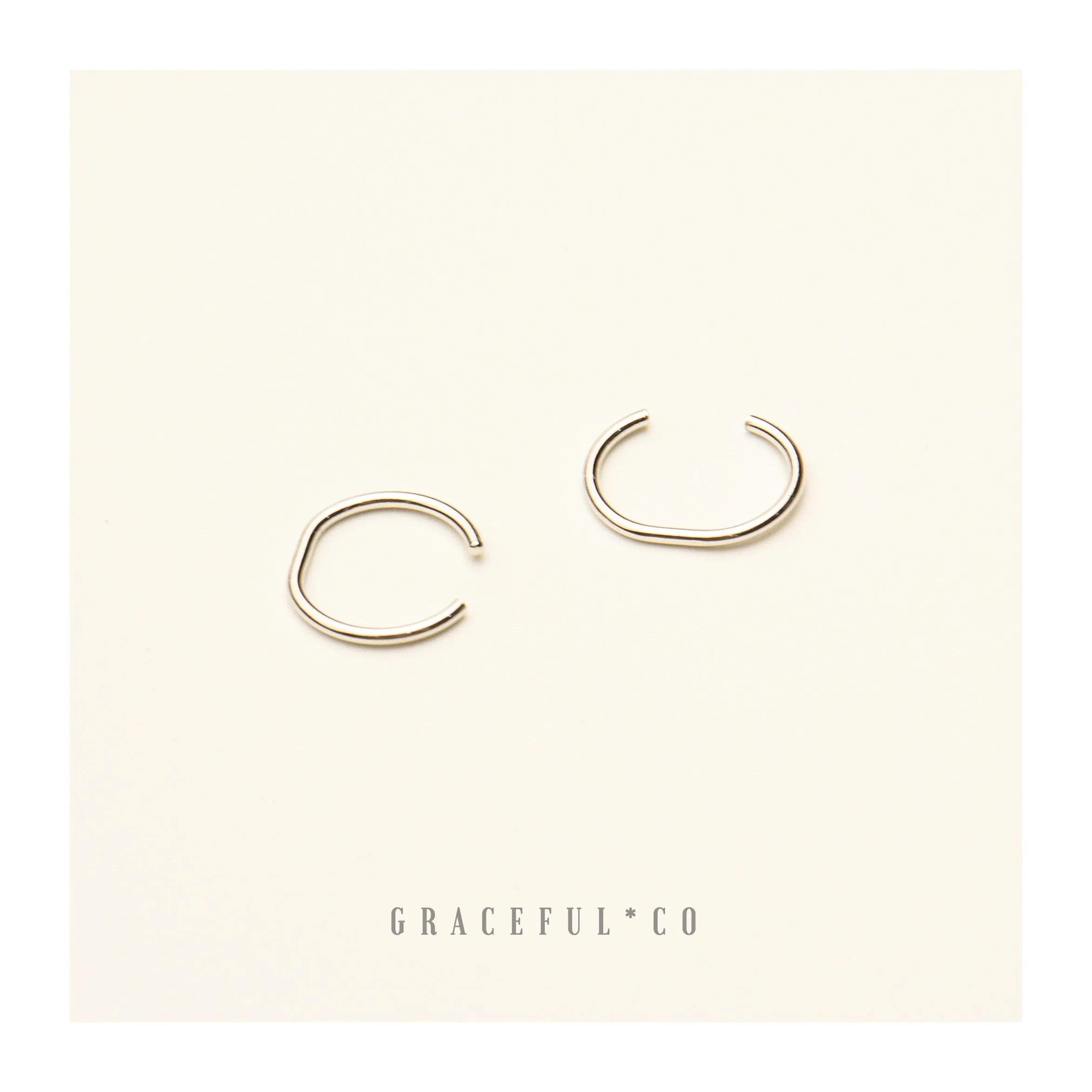 Minimalist Shape Ear Cuffs