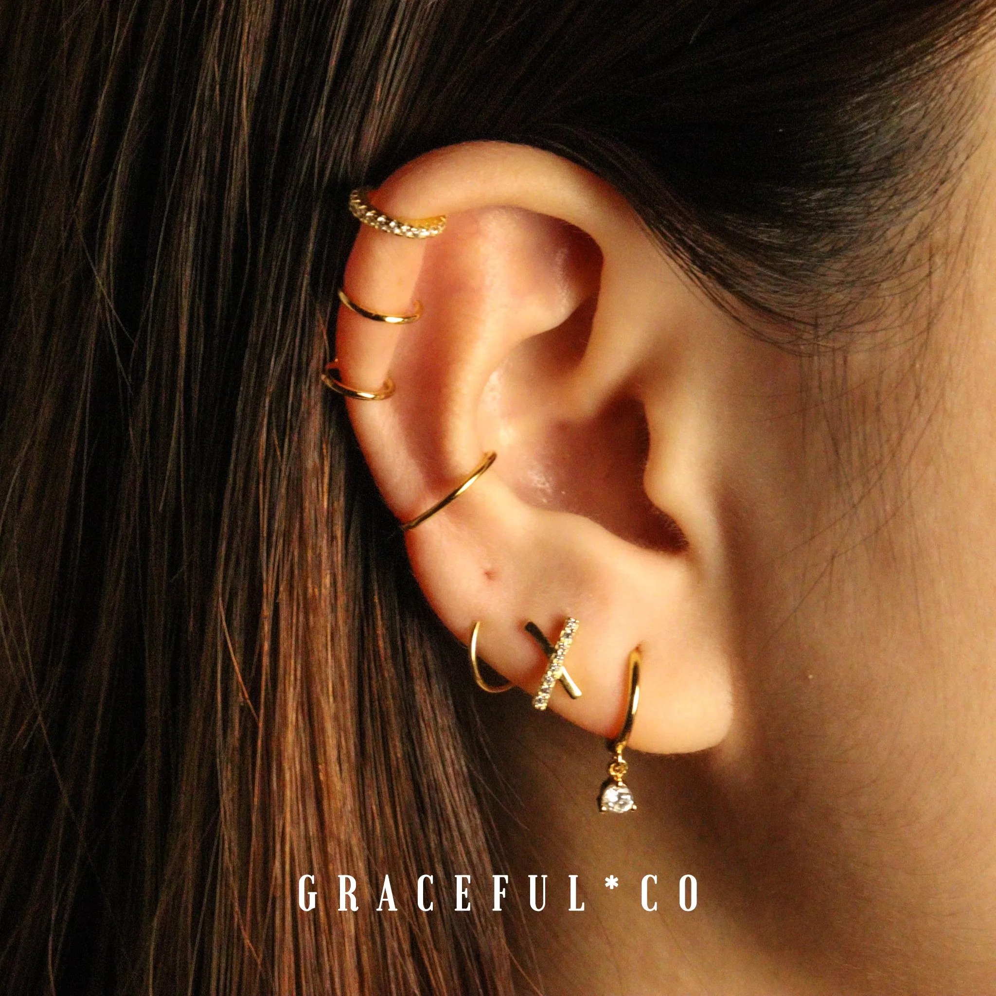 Minimalist Shape Ear Cuffs