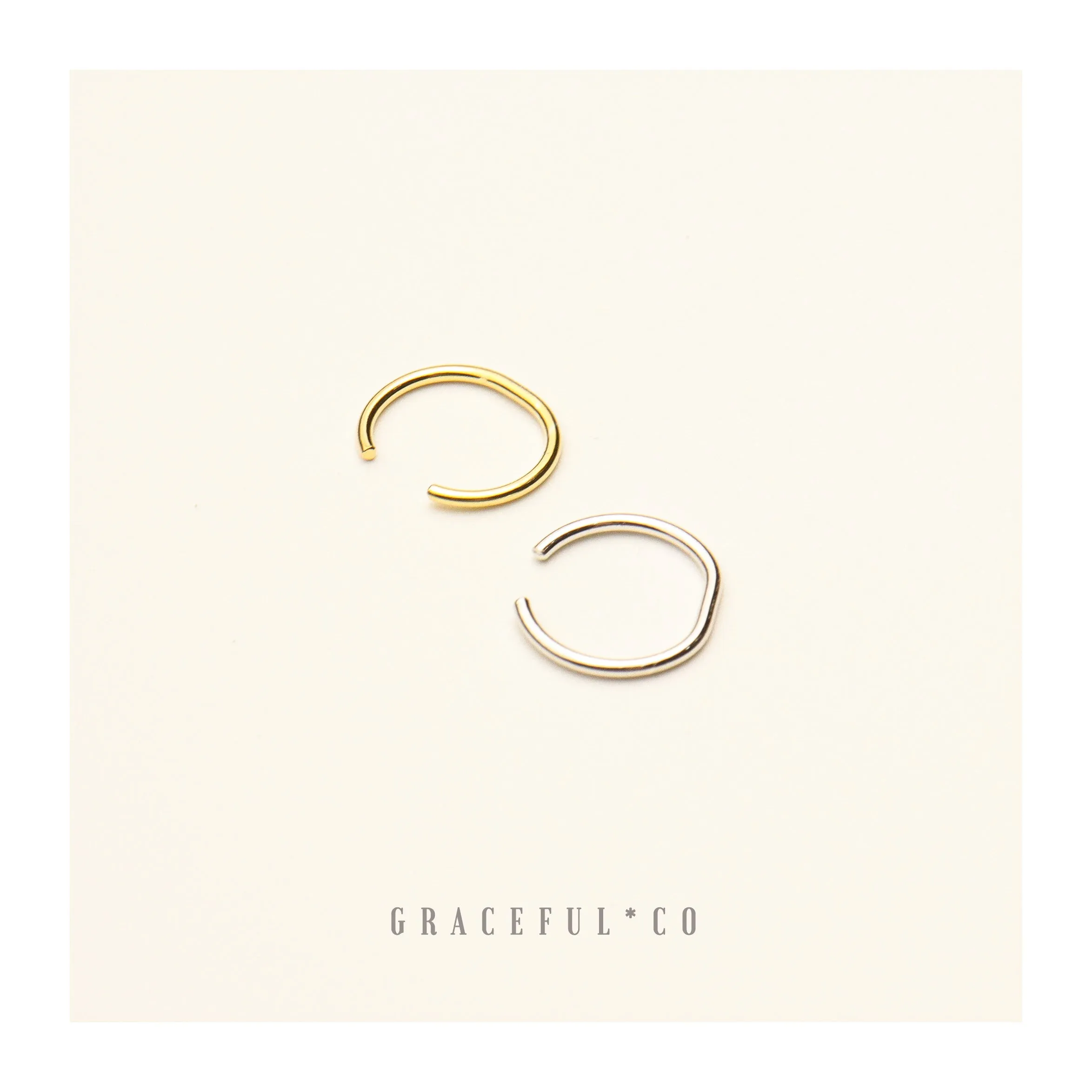Minimalist Shape Ear Cuffs