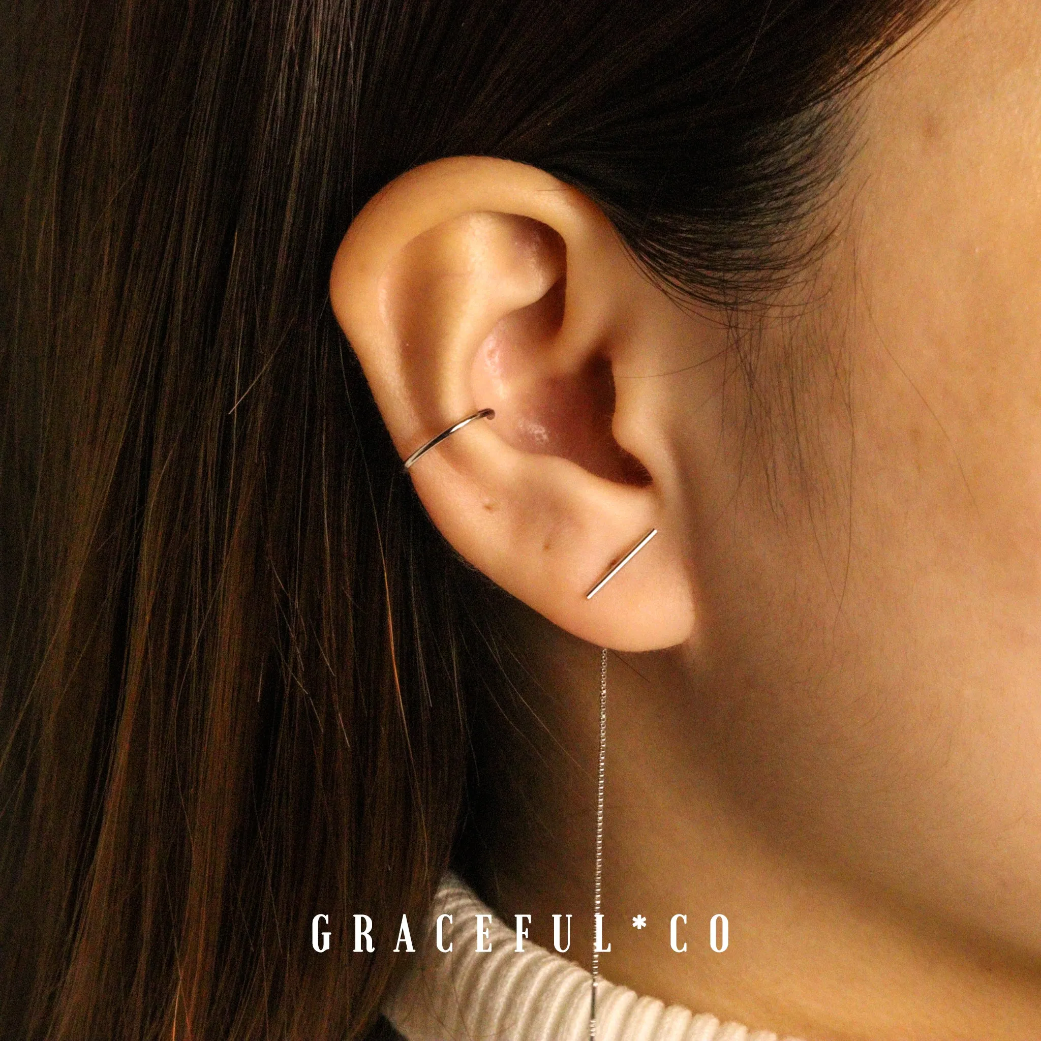 Minimalist Shape Ear Cuffs