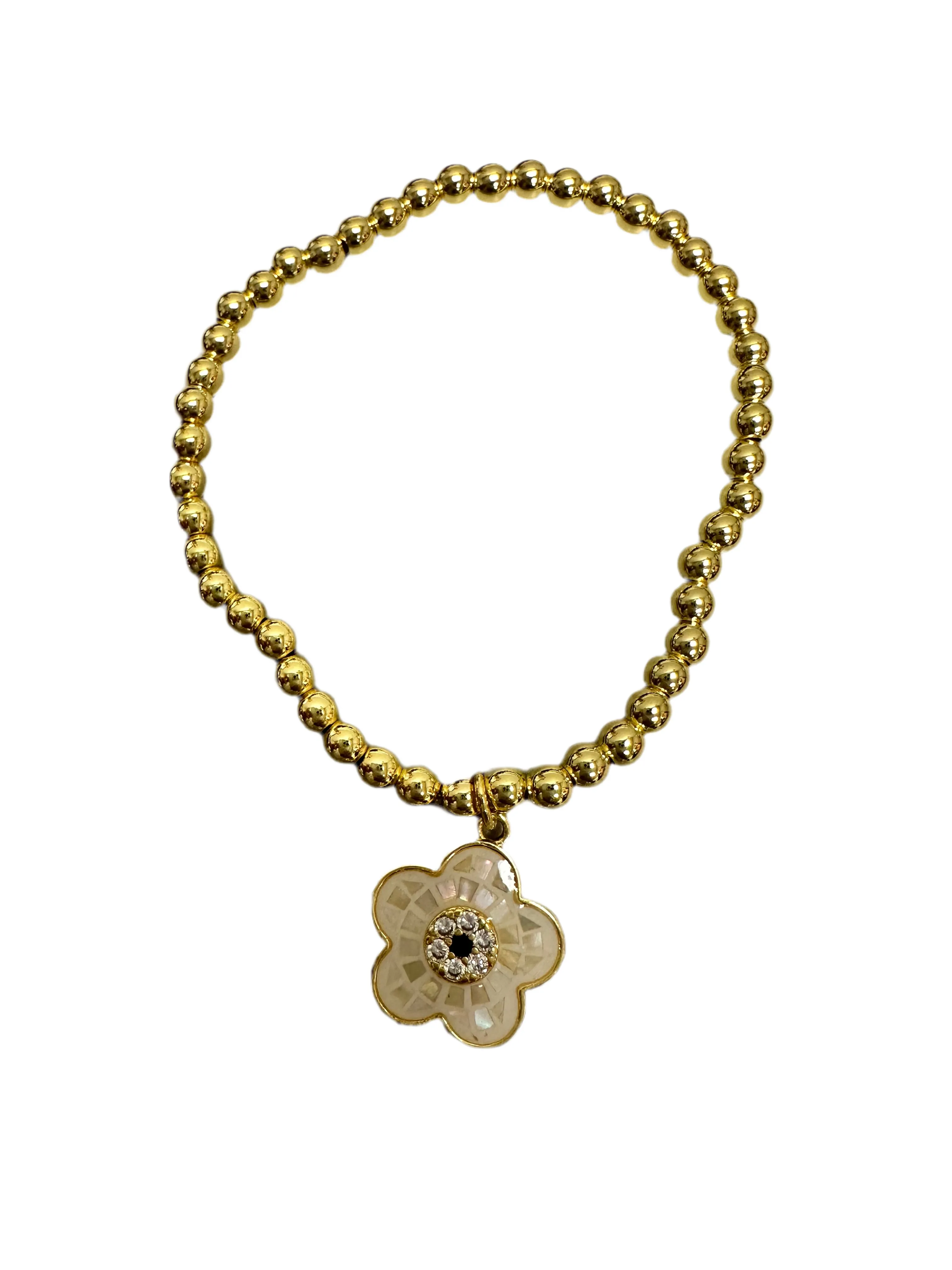 MOP Flower Dangle Bracelet