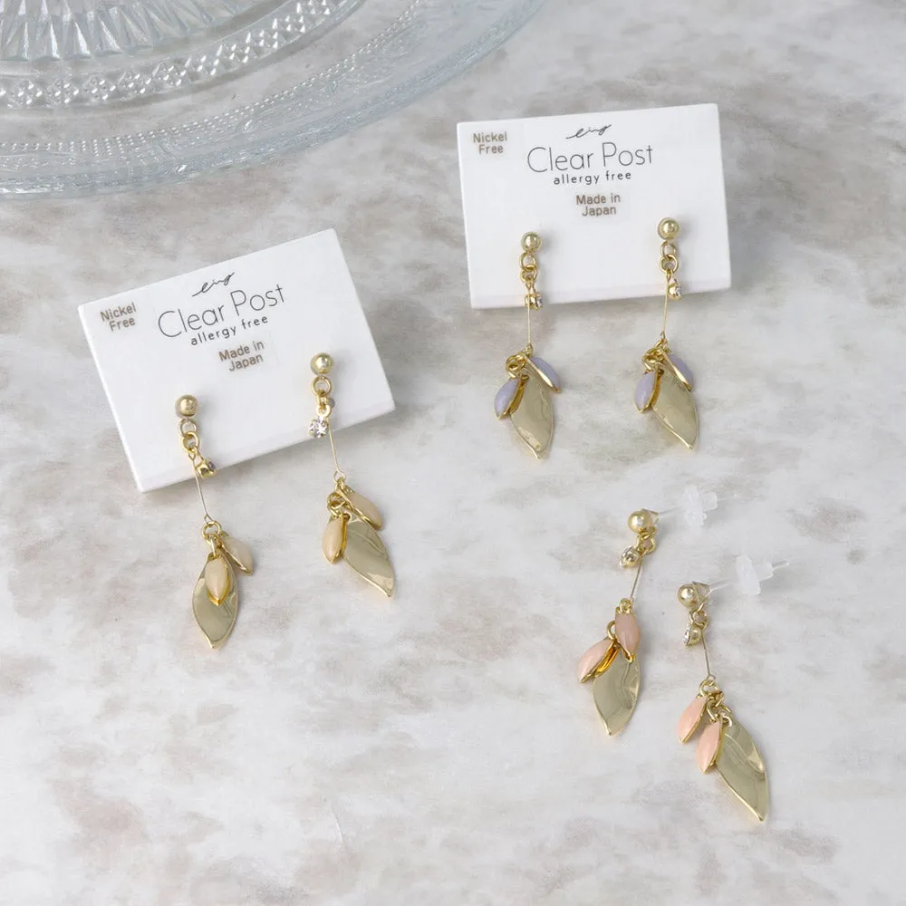 Multi Drop Plastic Post Earrings
