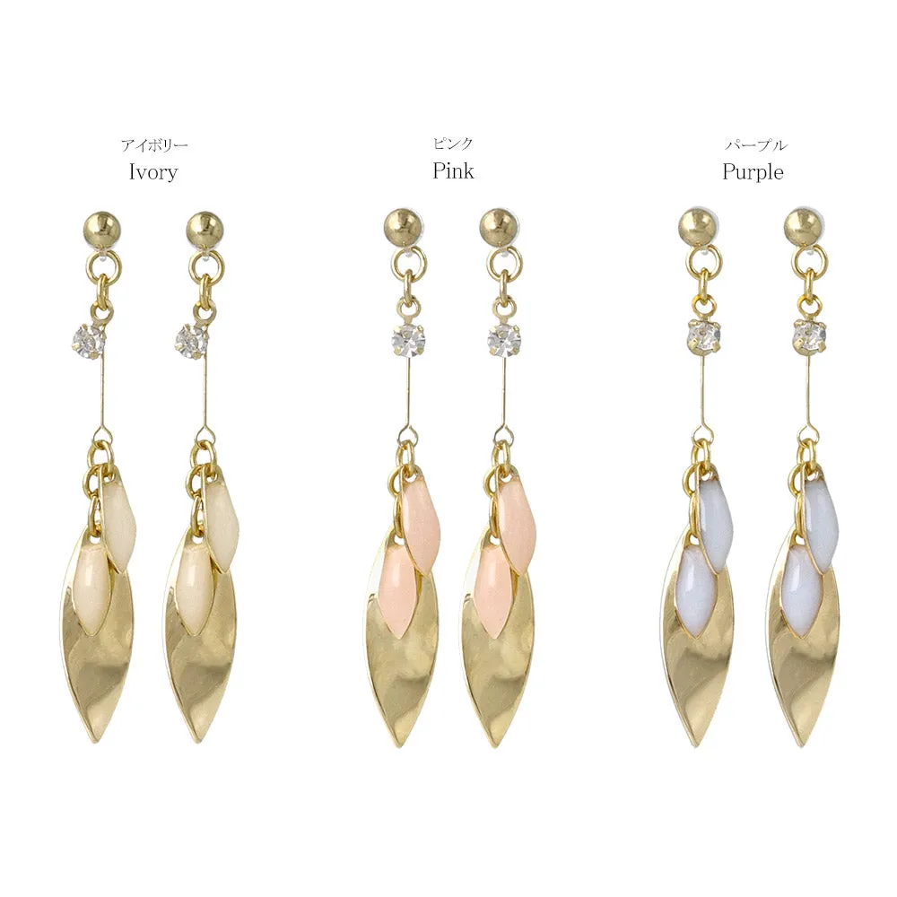 Multi Drop Plastic Post Earrings