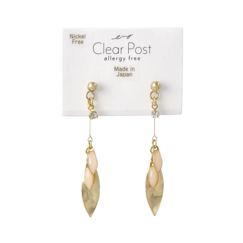 Multi Drop Plastic Post Earrings