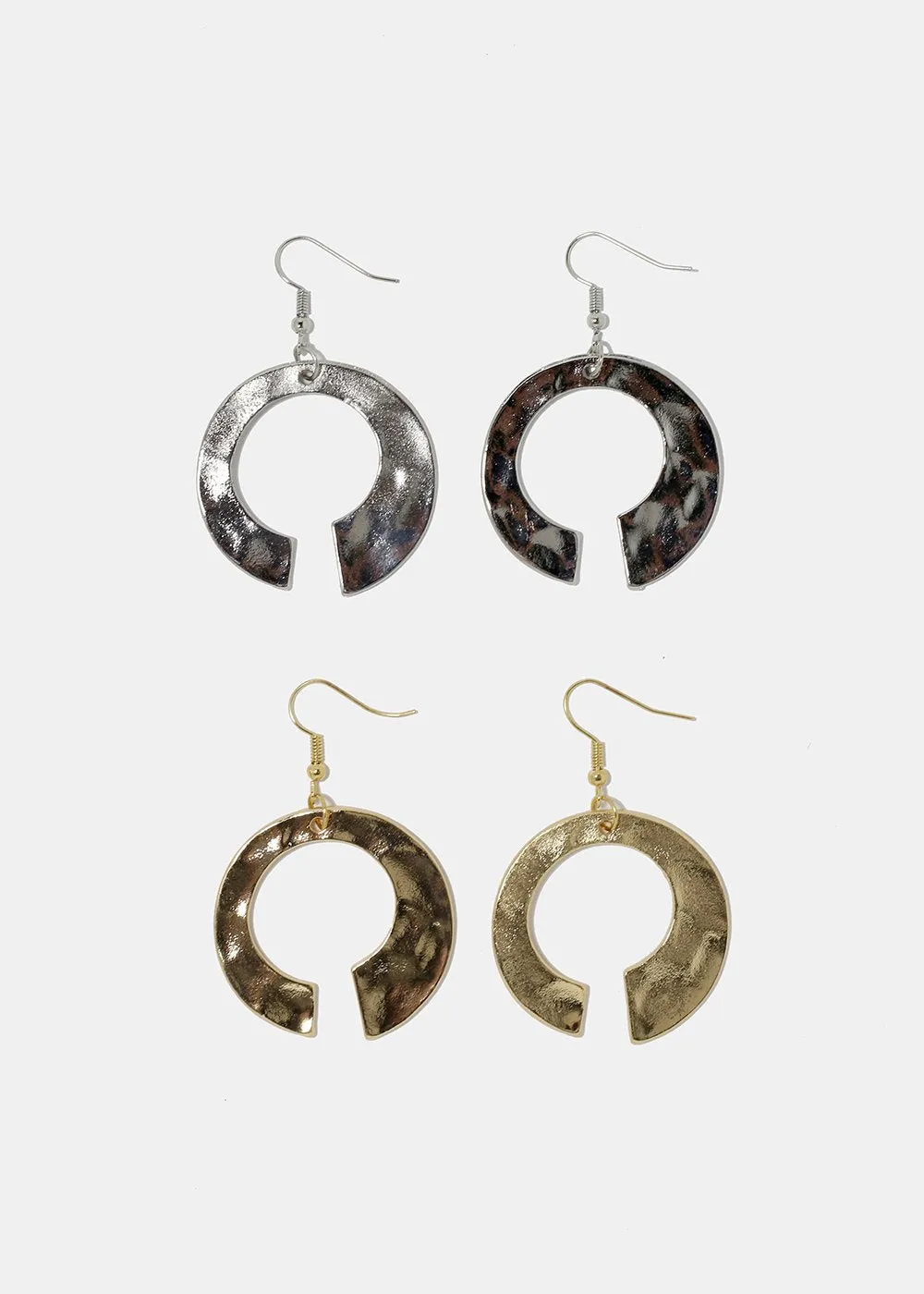 Open Hoop Dangle Earrings