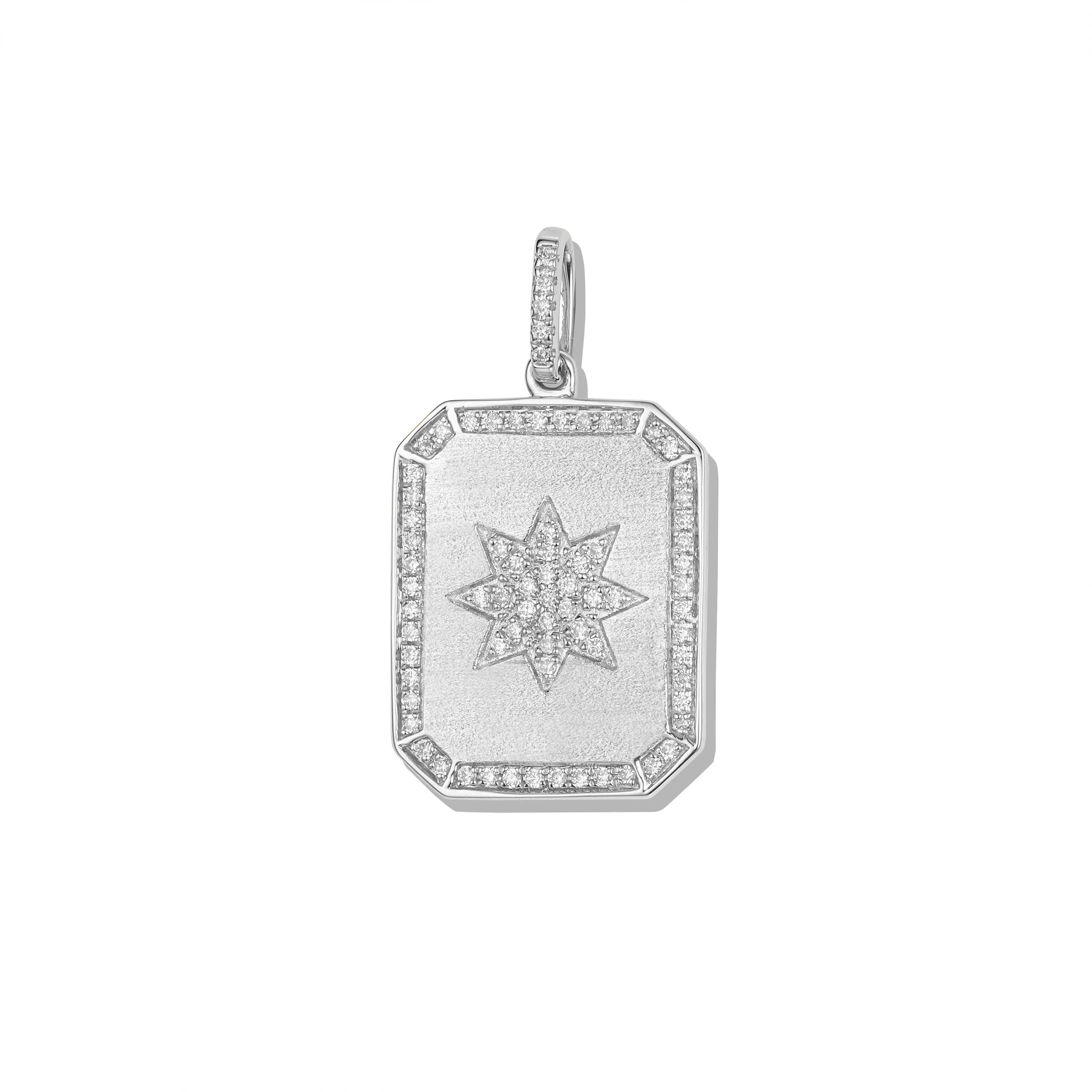 Orchid Gems Starlit Dog Tag Diamond Pendant