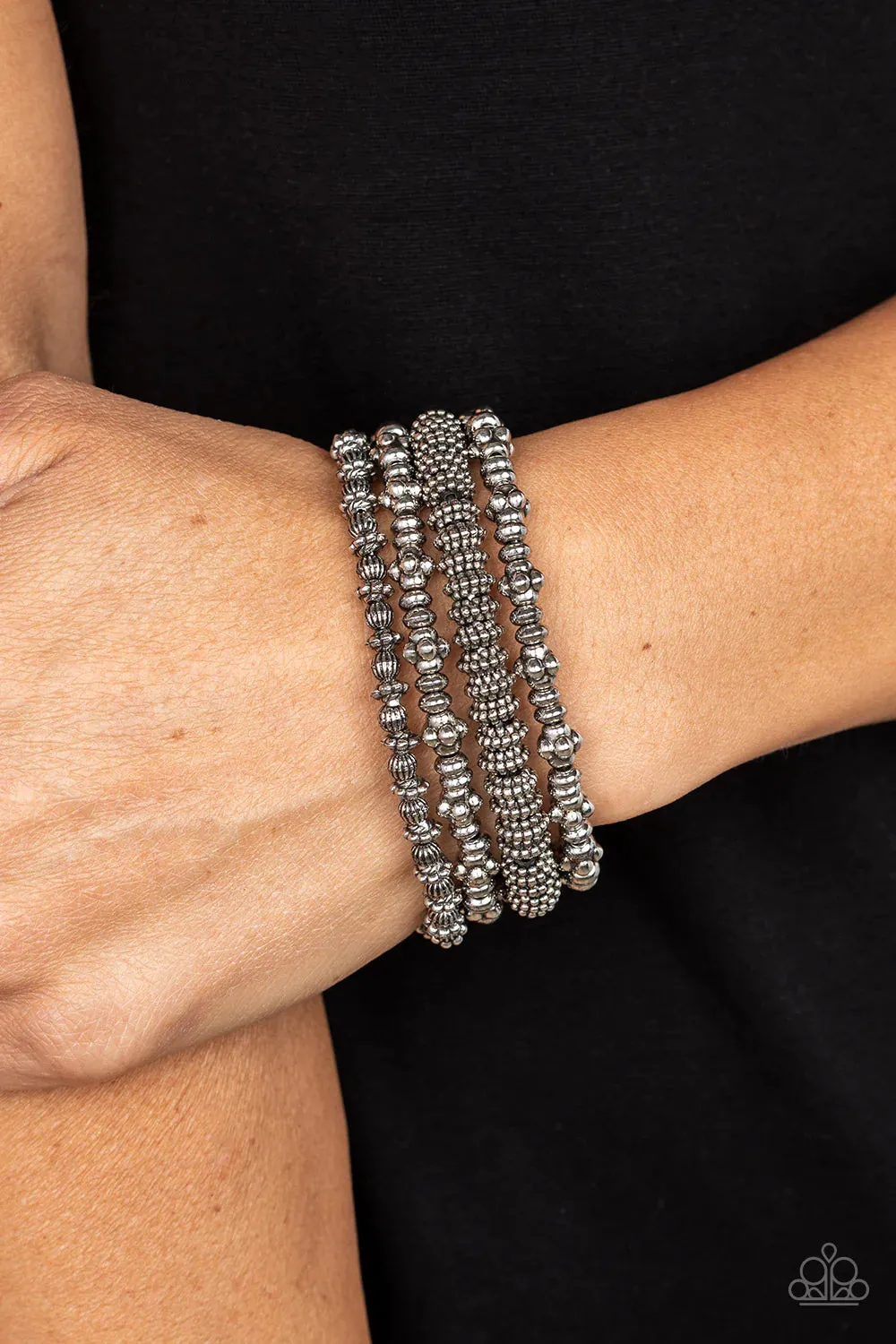 Paparazzi Country Charmer - Silver Bracelet - Paparazzi Accessories