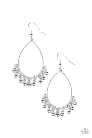Paparazzi Earring ~ Country Charm - Silver