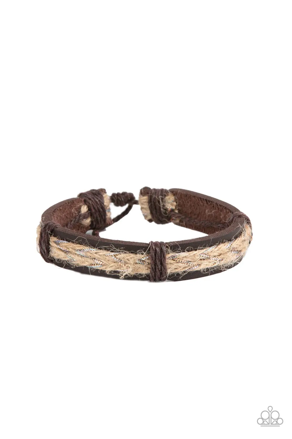 Paparazzi Guided Expedition - Brown urban bracelet   P9UR-BNXX-598XX