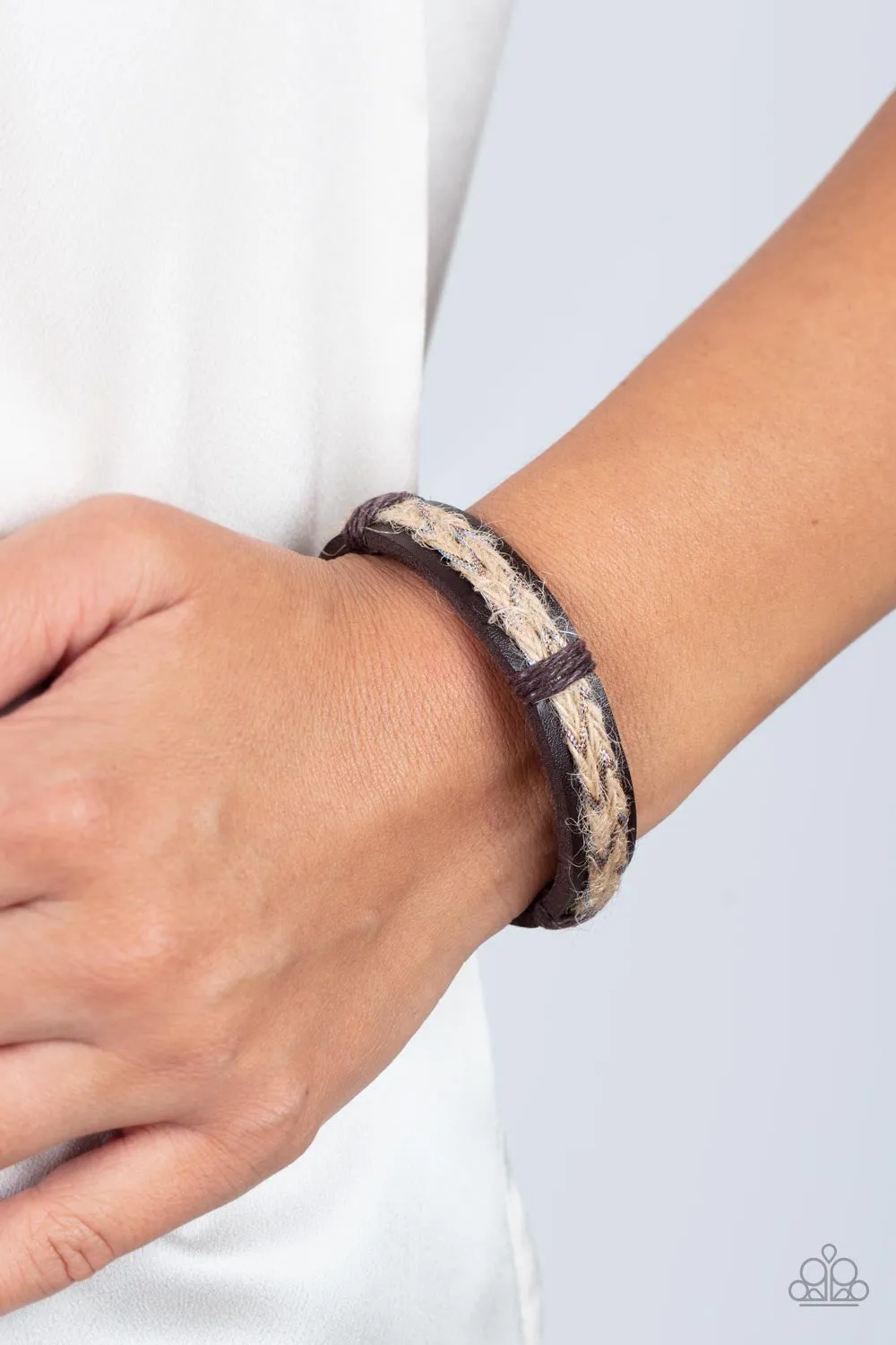 Paparazzi Guided Expedition - Brown urban bracelet   P9UR-BNXX-598XX