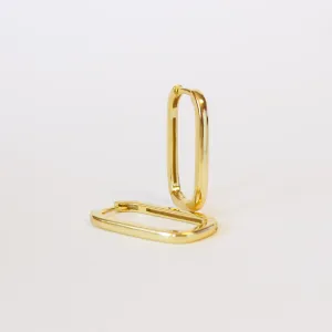 Paperclip Hoop Earrings