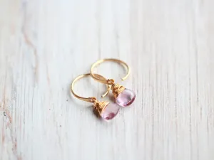 Pink Amethyst Dangle Hugs