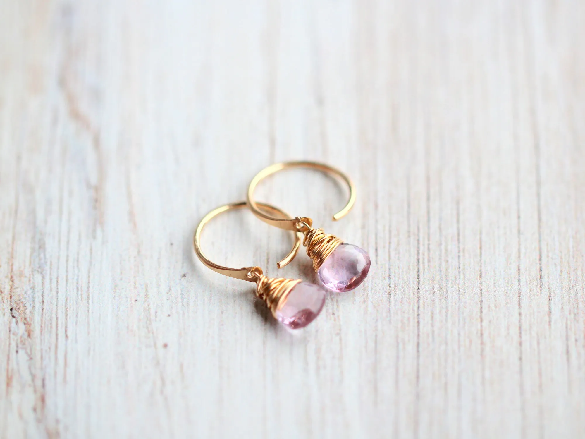 Pink Amethyst Dangle Hugs