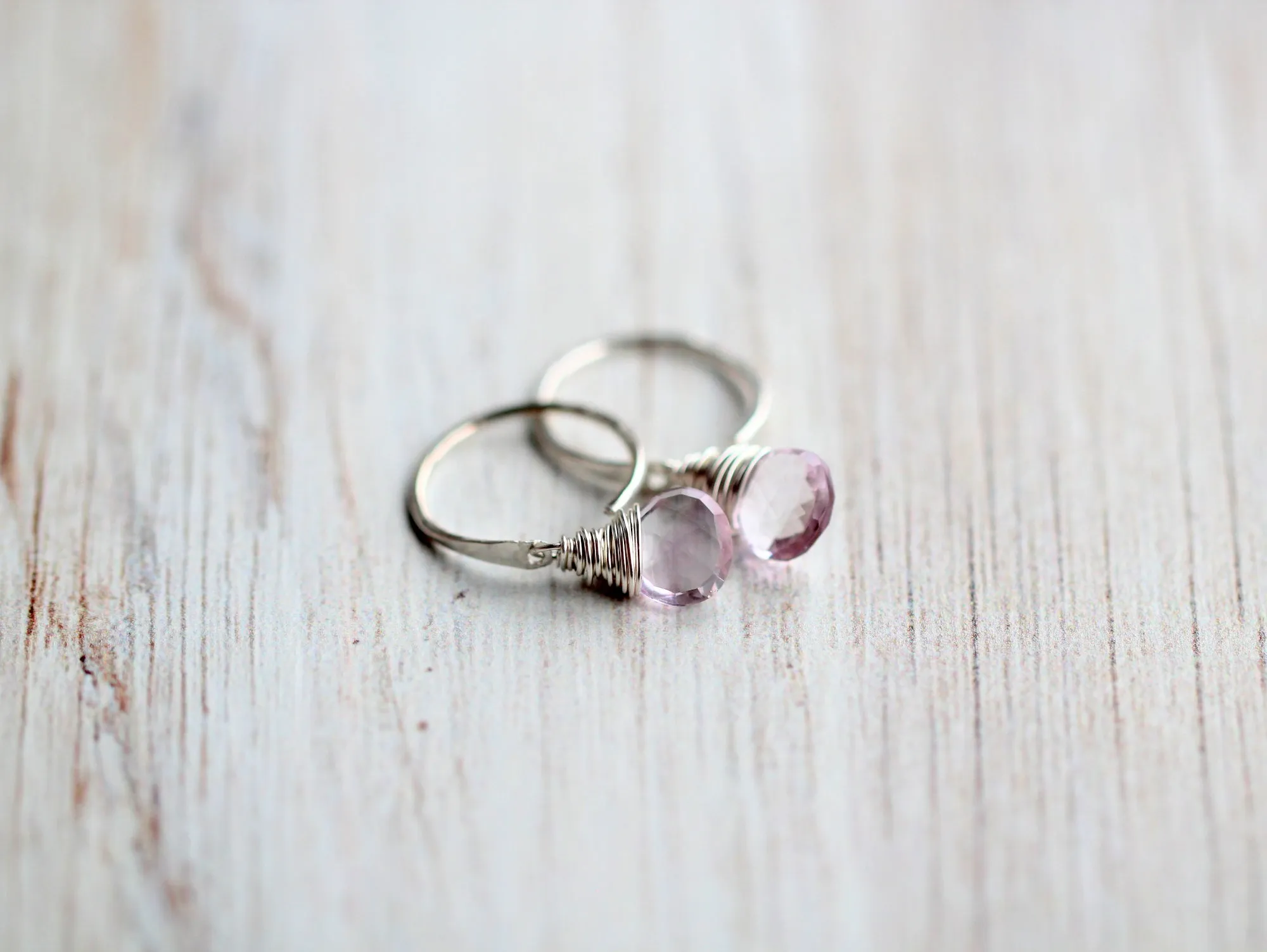 Pink Amethyst Dangle Hugs