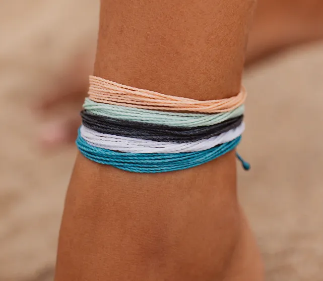 Pura Vida Black Anklet