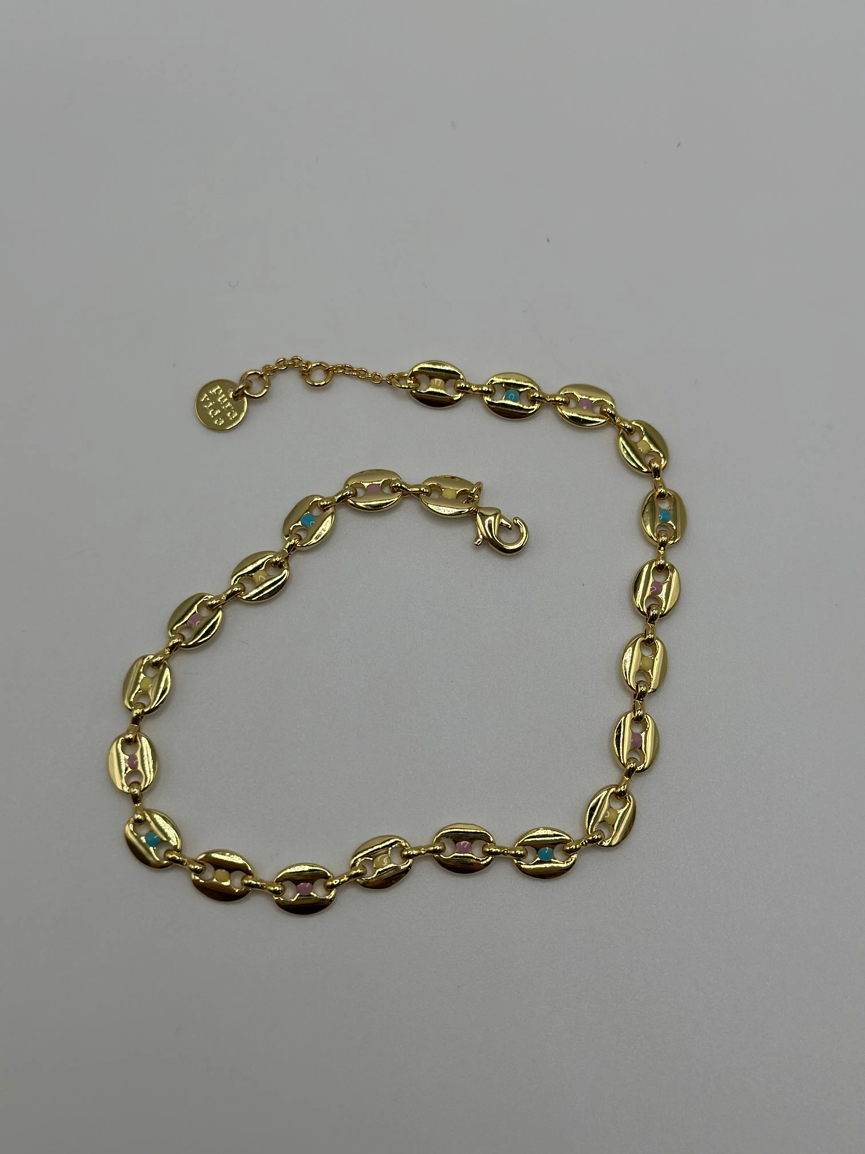 Pura Vida Enamel Mariner Chain Anklet