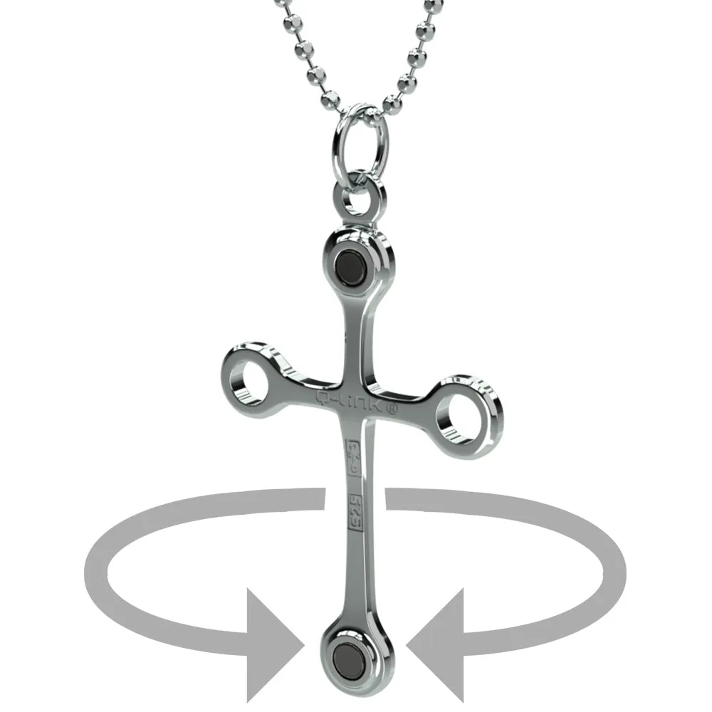 Q-Link Brand Sterling Silver Chain (Faceted)