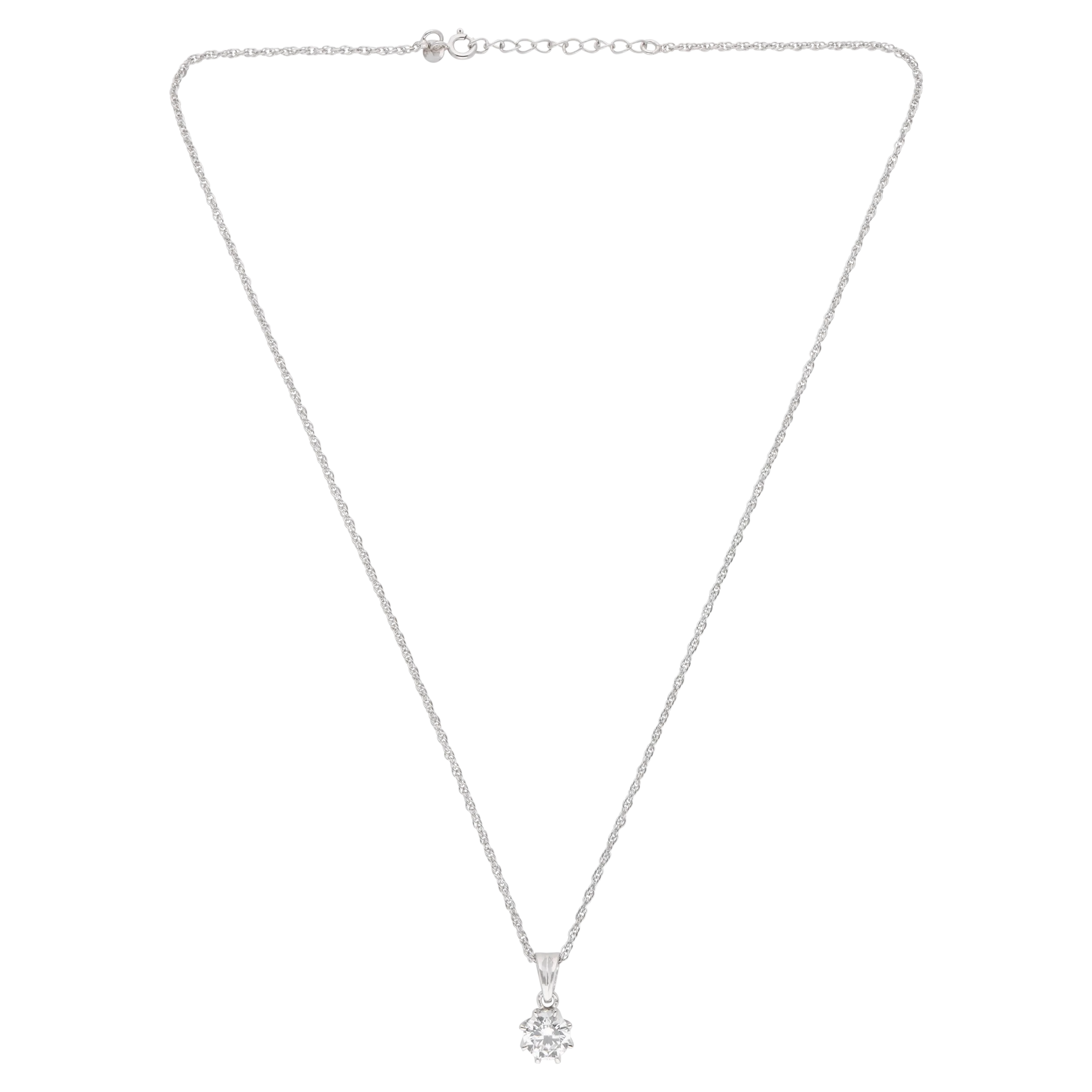 Radiant Bloom Sterling Silver Floral Cluster Pendant Necklace | SKU : 0003579374, 0021424380, 0021424397