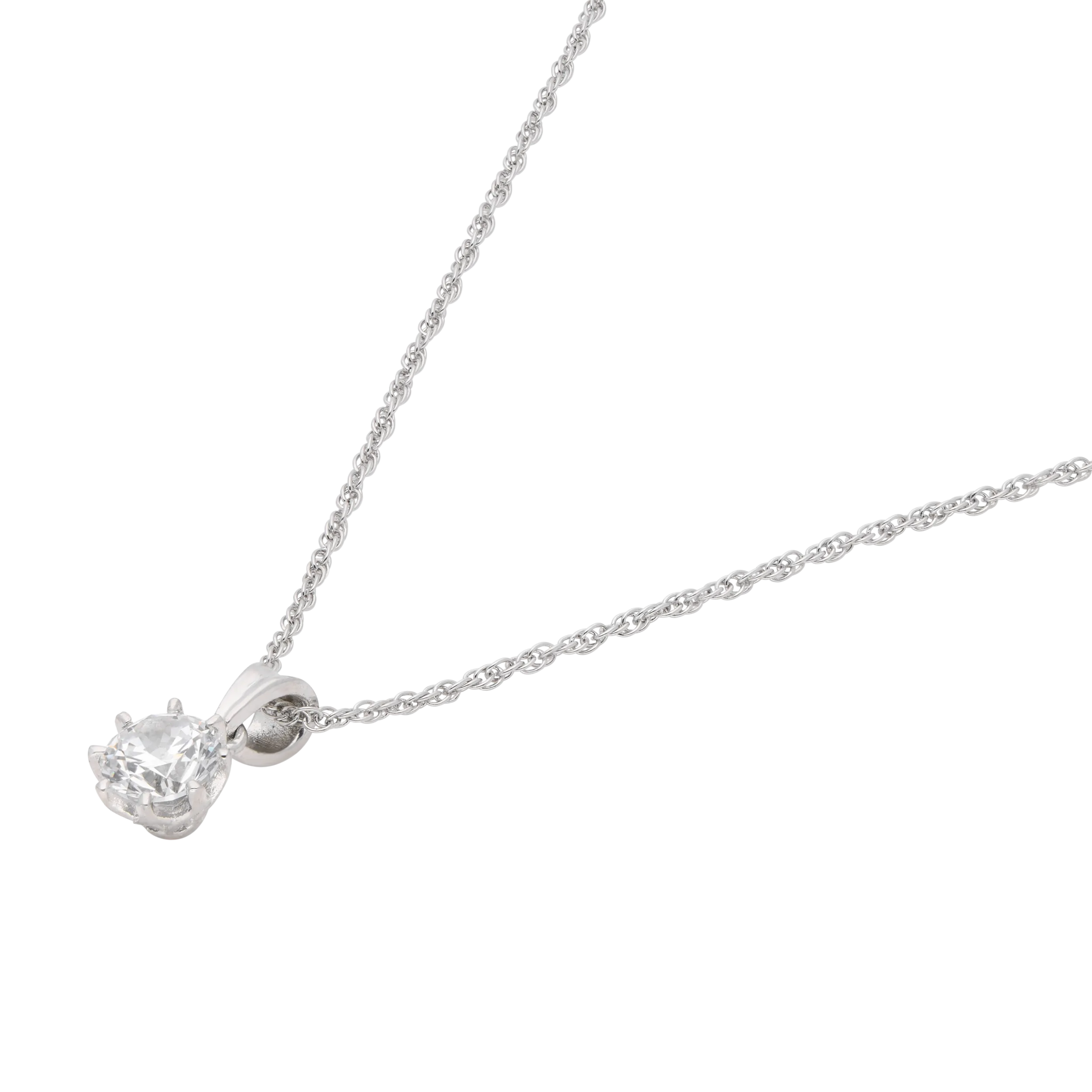 Radiant Bloom Sterling Silver Floral Cluster Pendant Necklace | SKU : 0003579374, 0021424380, 0021424397