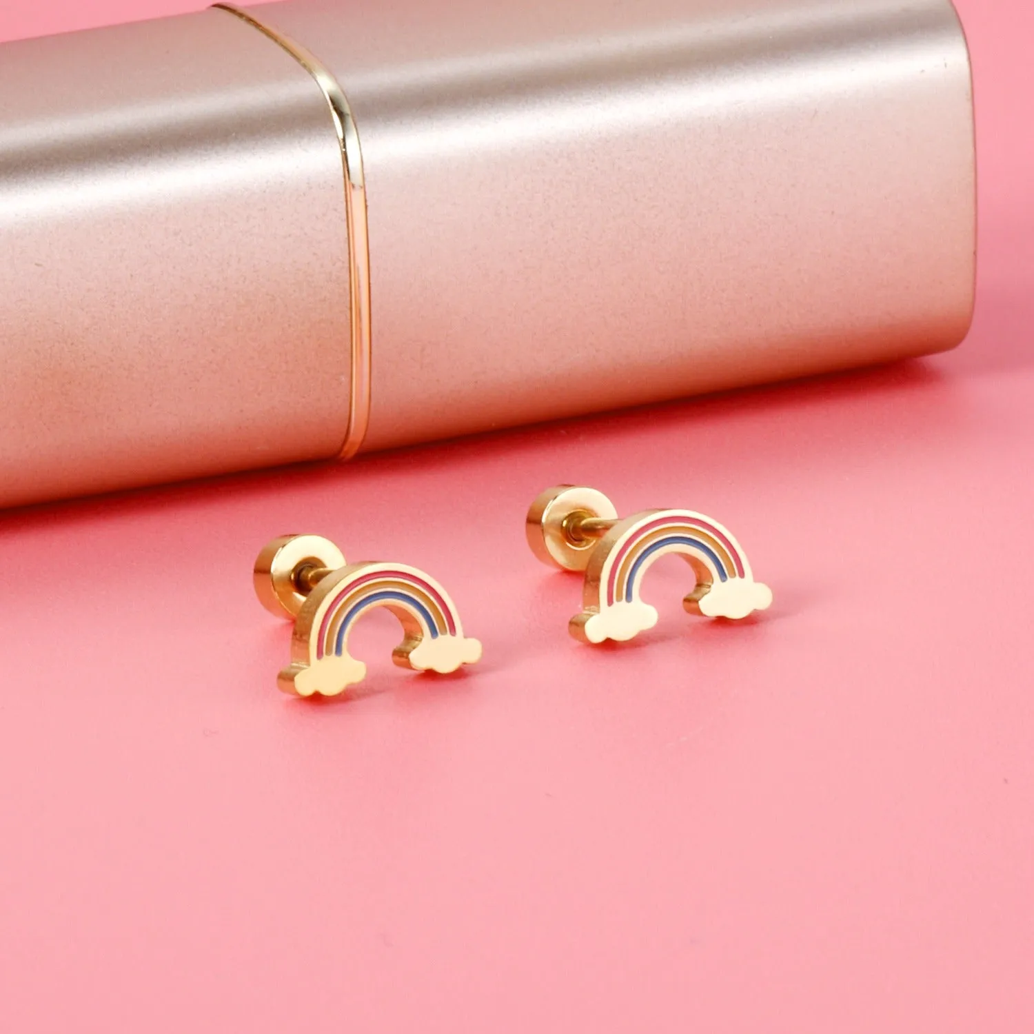 Rainbow Earrings Set