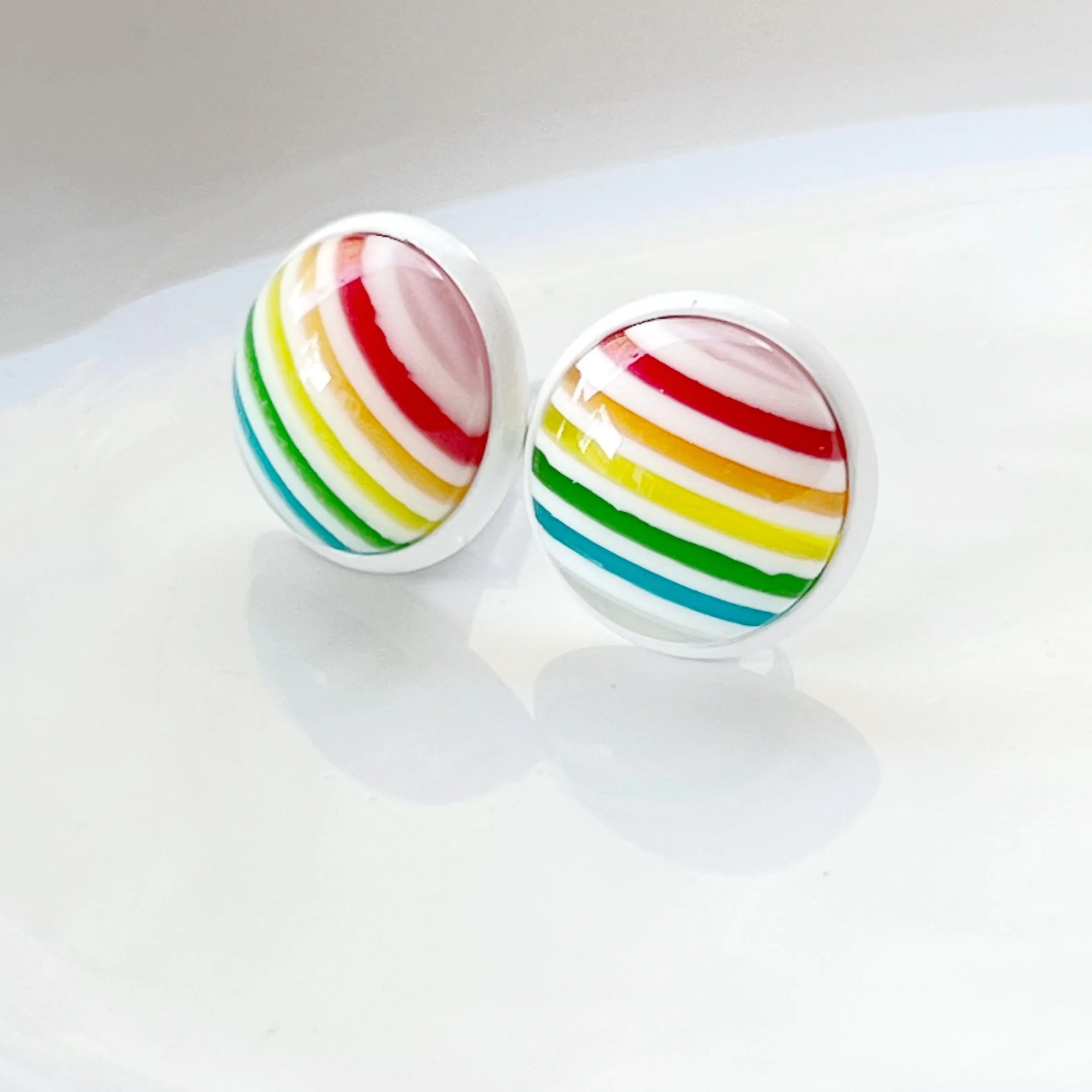 Rainbow Striped Earrings: Vibrant & Playful Accessories for Every Outfit