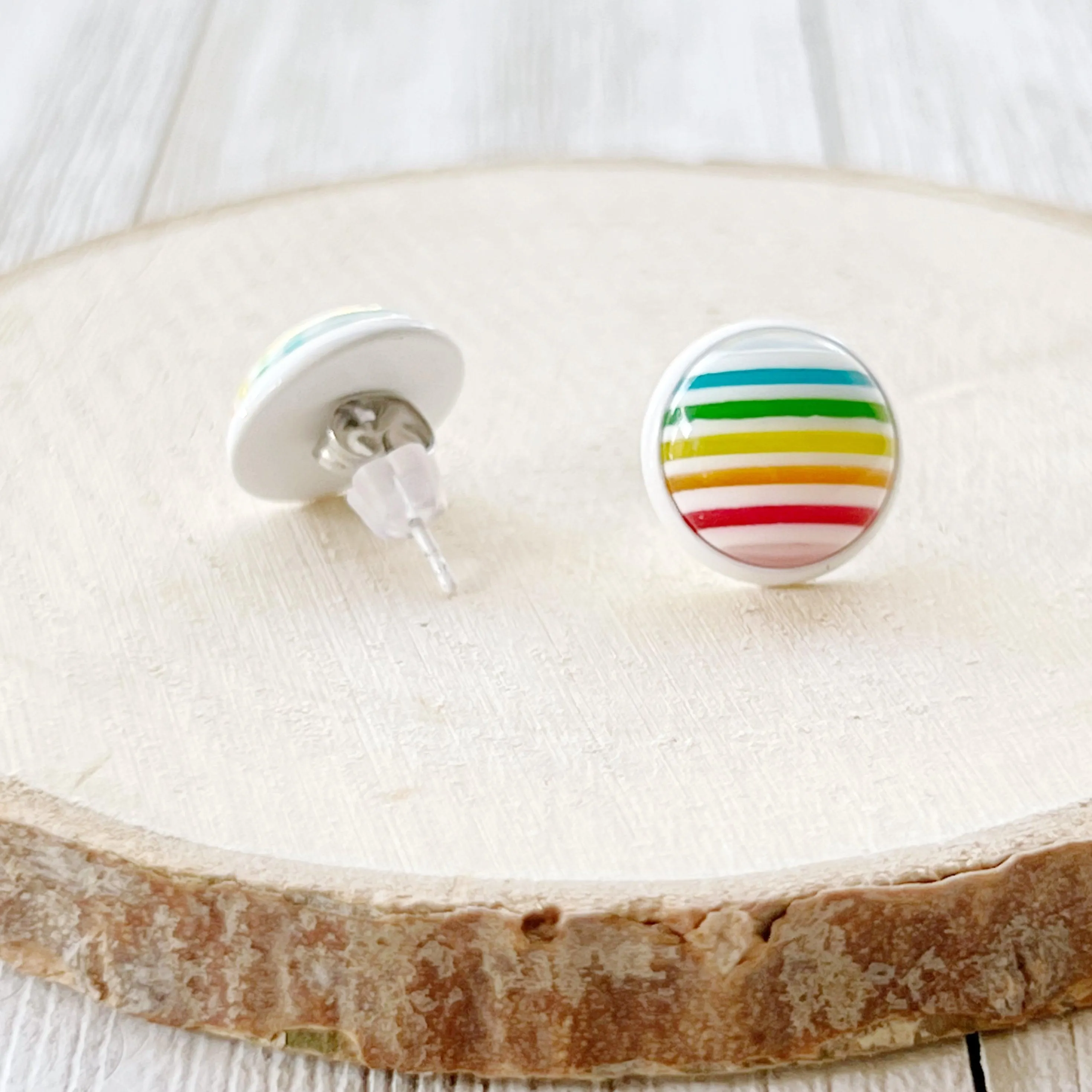 Rainbow Striped Earrings: Vibrant & Playful Accessories for Every Outfit