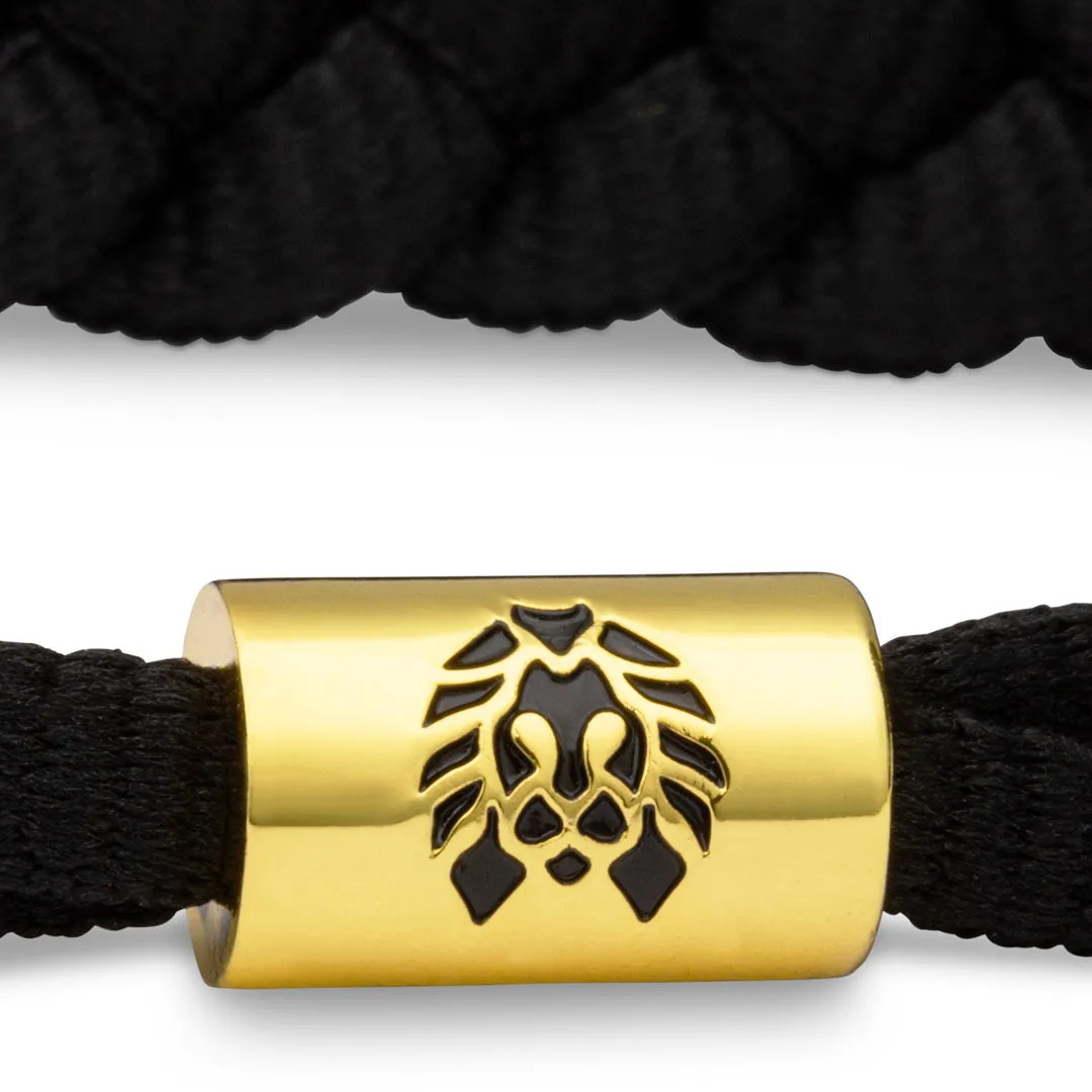 RASTACLAT ONYX II - Solid Braided Bracelet - Gold Plated Collection