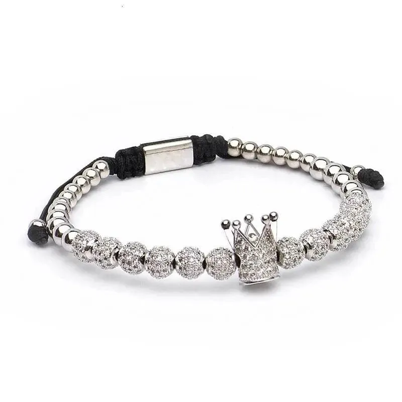 Roman Royal Crown Charm Bracelet