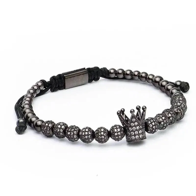 Roman Royal Crown Charm Bracelet