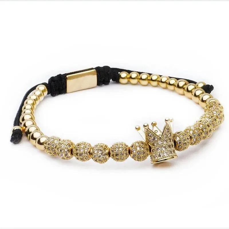 Roman Royal Crown Charm Bracelet
