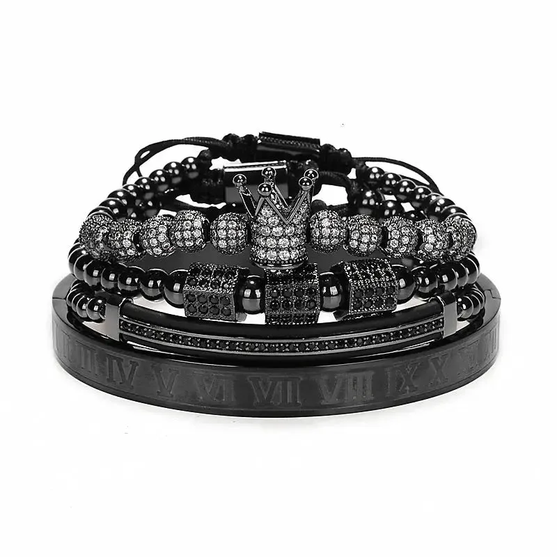 Roman Royal Crown Charm Bracelet