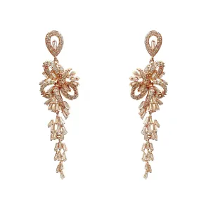 Rose Gold Firework Earrings