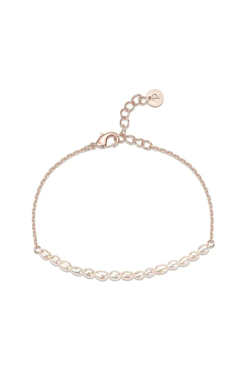 Rose Gold Plated Pearl Bracelets