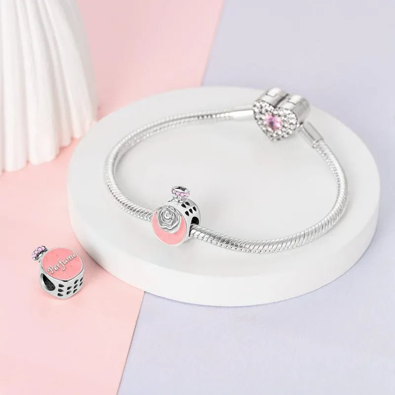 Rose Perfume Bottle Charm