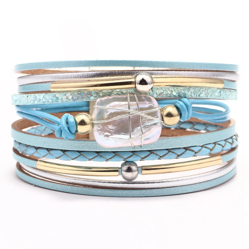 Rustic Horizon - Leather Bracelet by The Nevermore