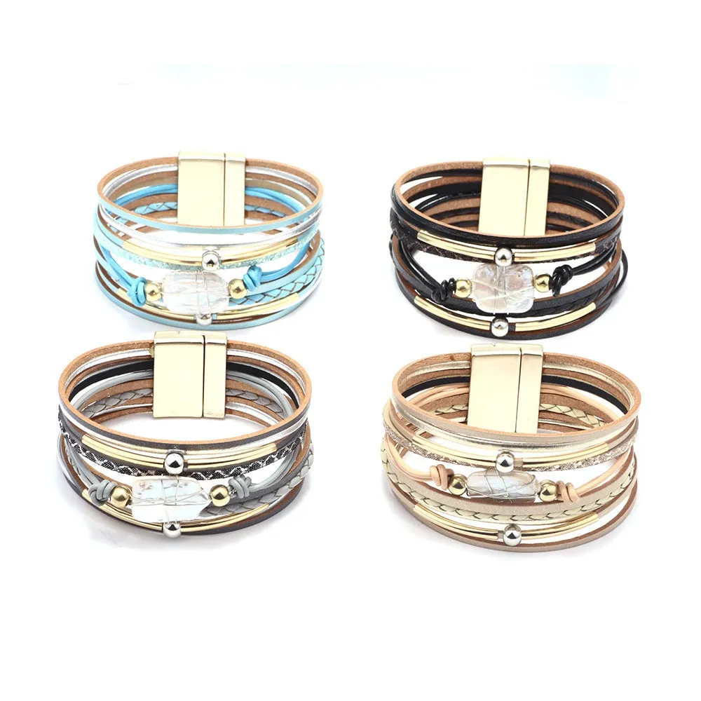 Rustic Horizon - Leather Bracelet by The Nevermore