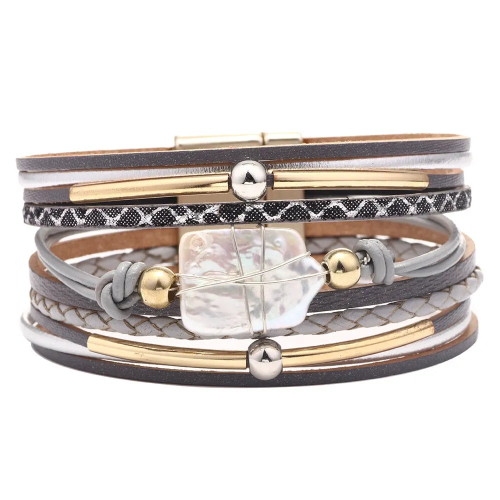 Rustic Horizon - Leather Bracelet by The Nevermore