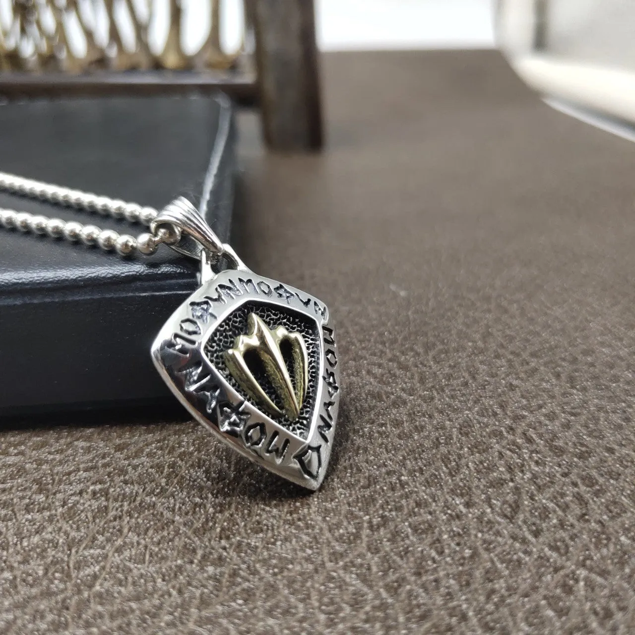 Sacred Trident - Gothic Sterling Silver 925 Pendant by The Nevermore