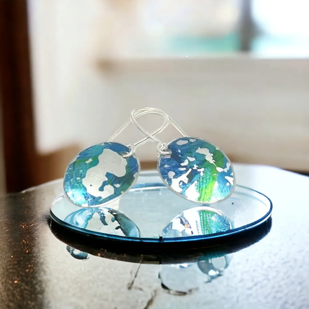 Seascape Oval Earrings
