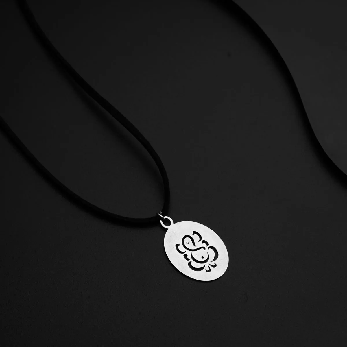 Silver Ganesha necklace for Men & Women