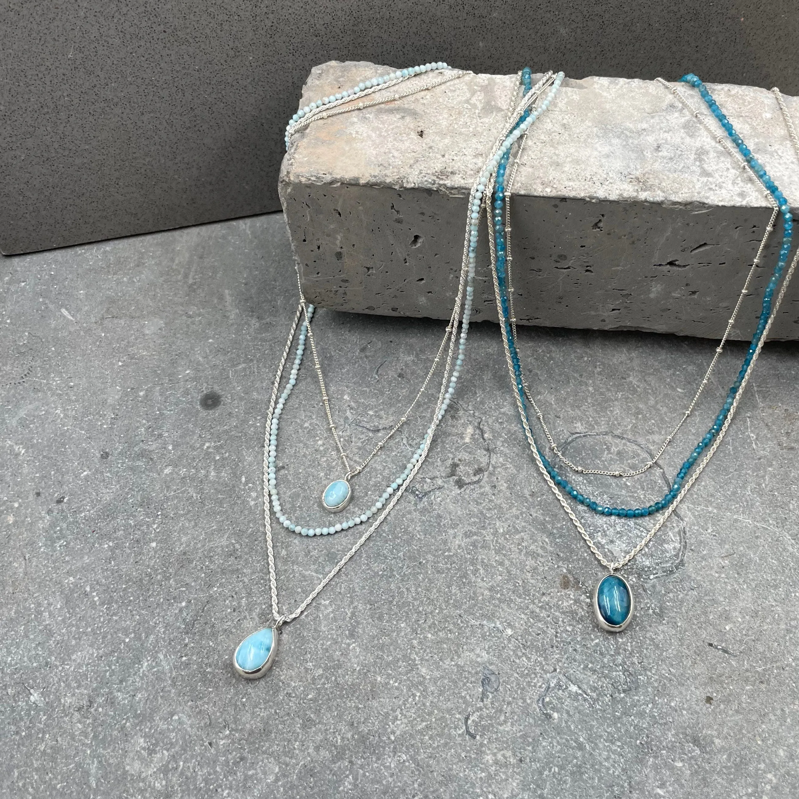 Silver Multi Strand Necklace