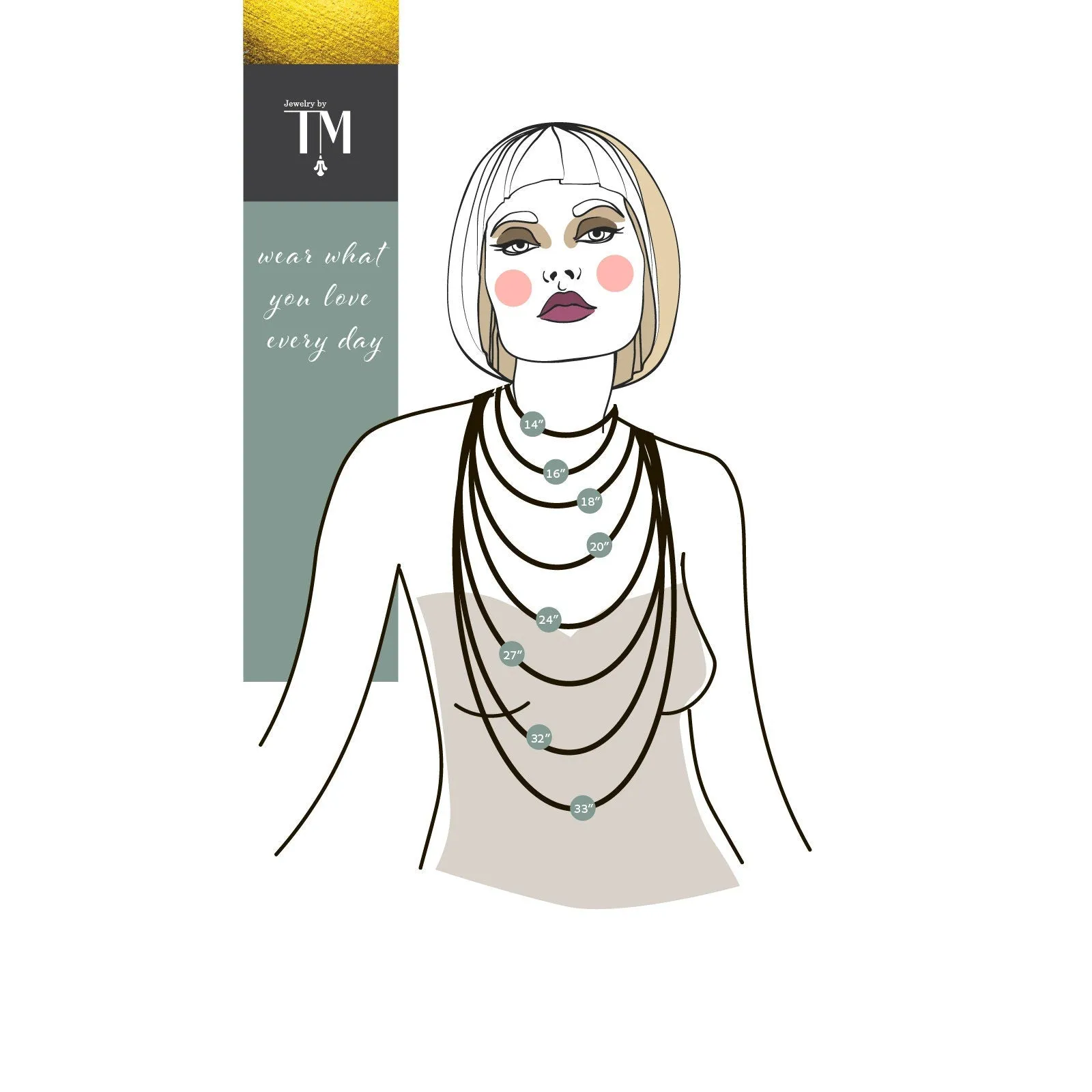 Silver Multi Strand Necklace