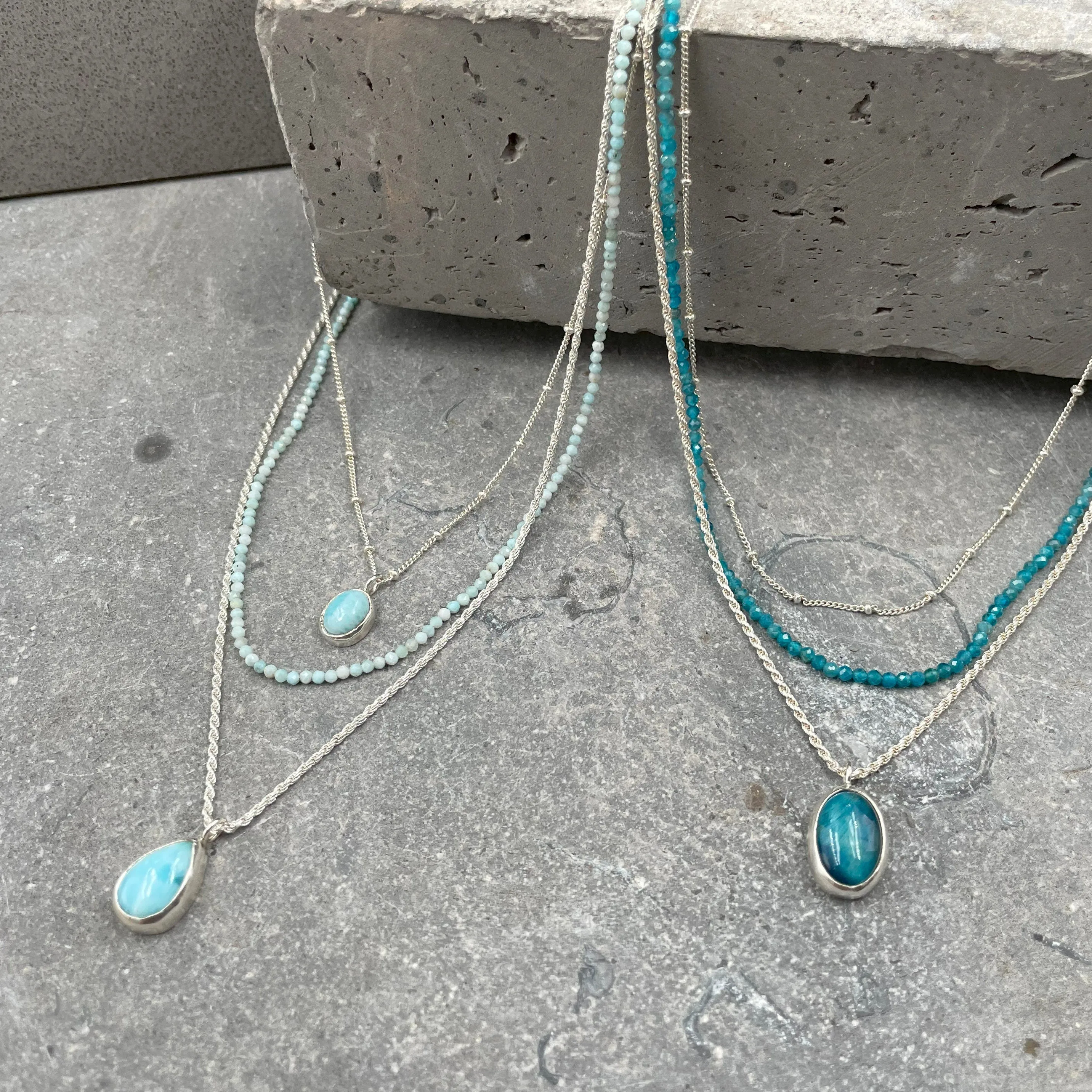 Silver Multi Strand Necklace