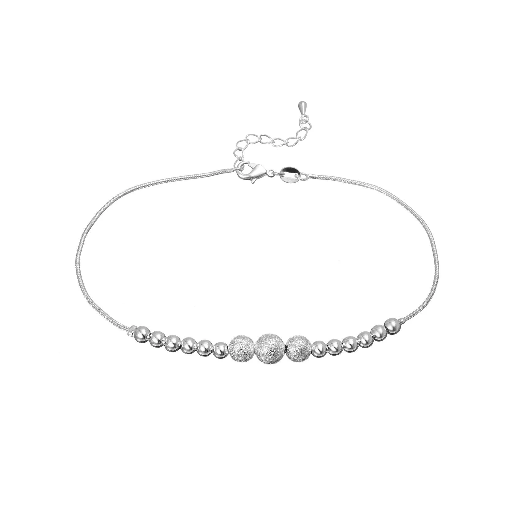 Silver Plated  Bracelet Fashion Anklets for Women New Foot Jewelry