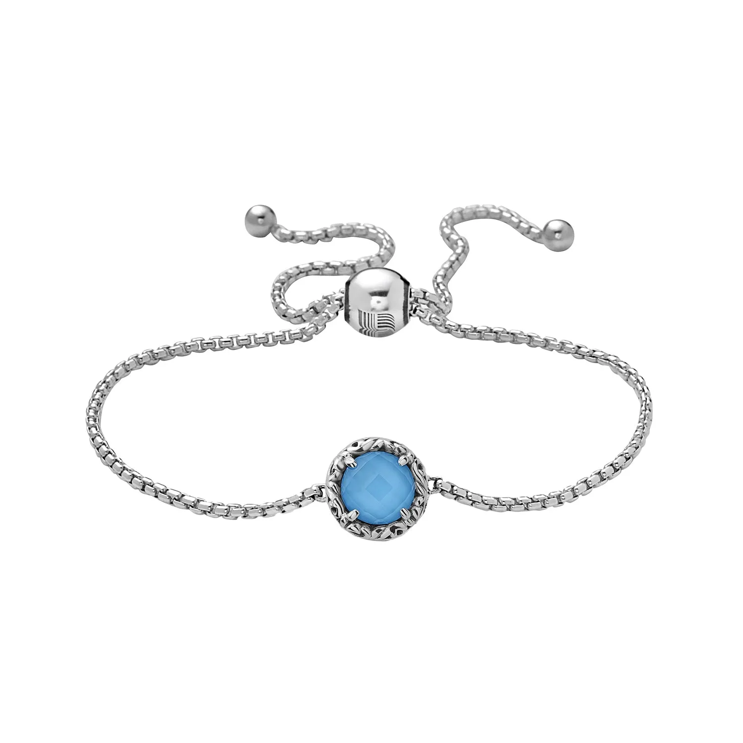 Silver Skye Station Gemstone String Bracelet