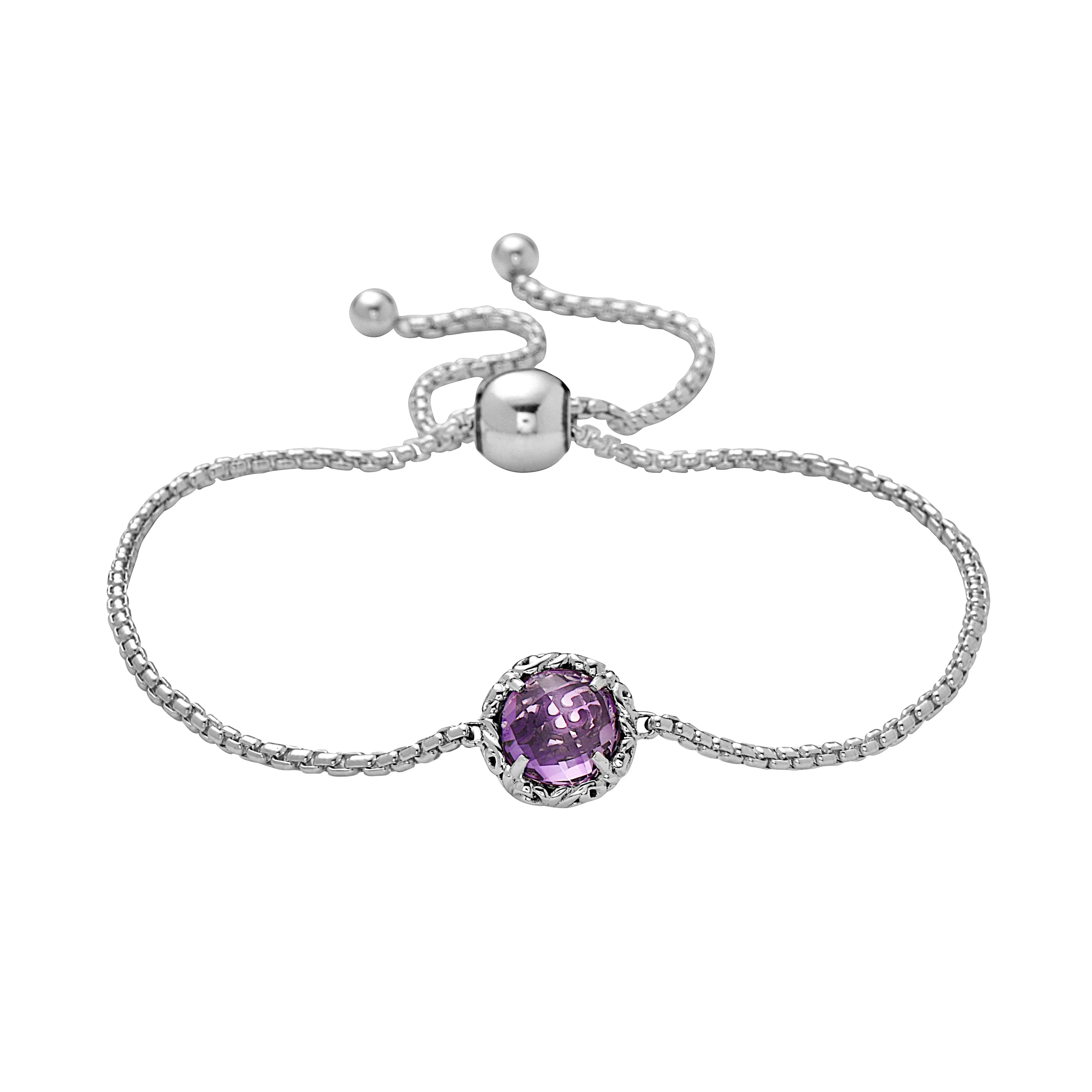 Silver Skye Station Gemstone String Bracelet
