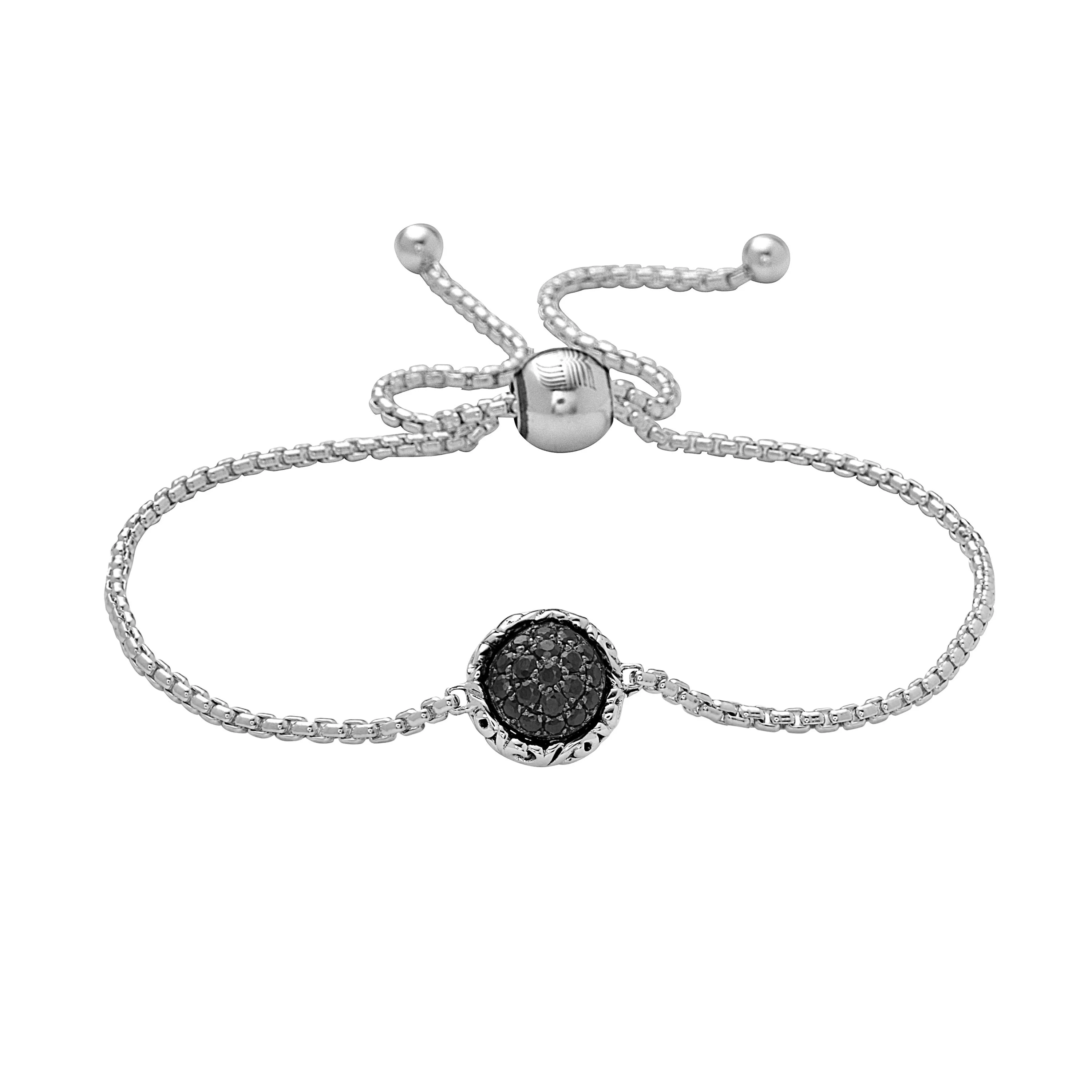 Silver Skye Station Gemstone String Bracelet